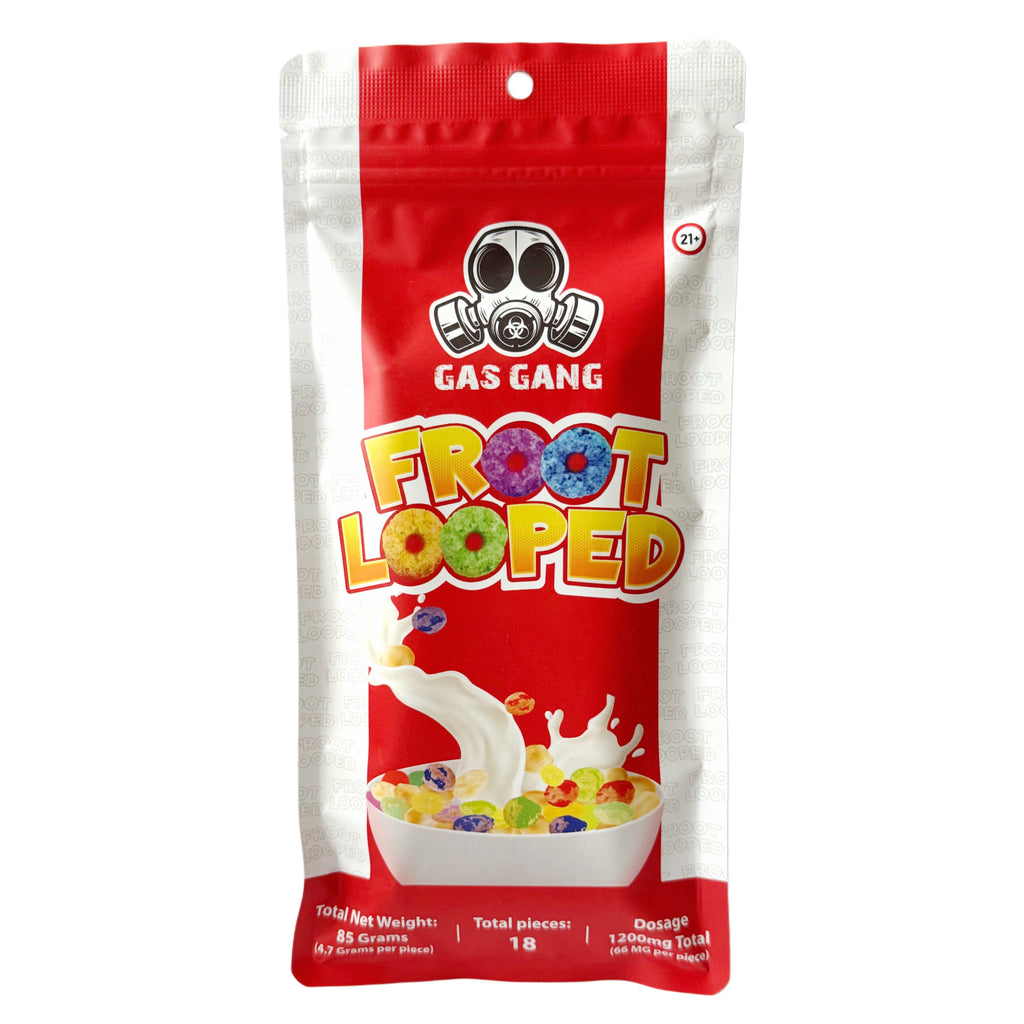 Gas Gang THC Chocolate Bar 1200mg - Fruit Looped