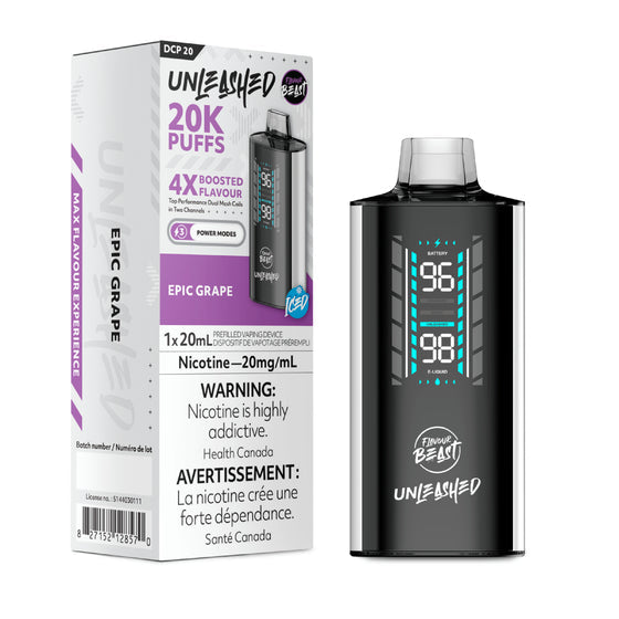 Flavour Beast Unleashed Disposable Vape - 20K - Epic Grape