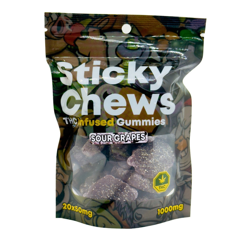 Sticky Chews Sour Grapes 1000mg
