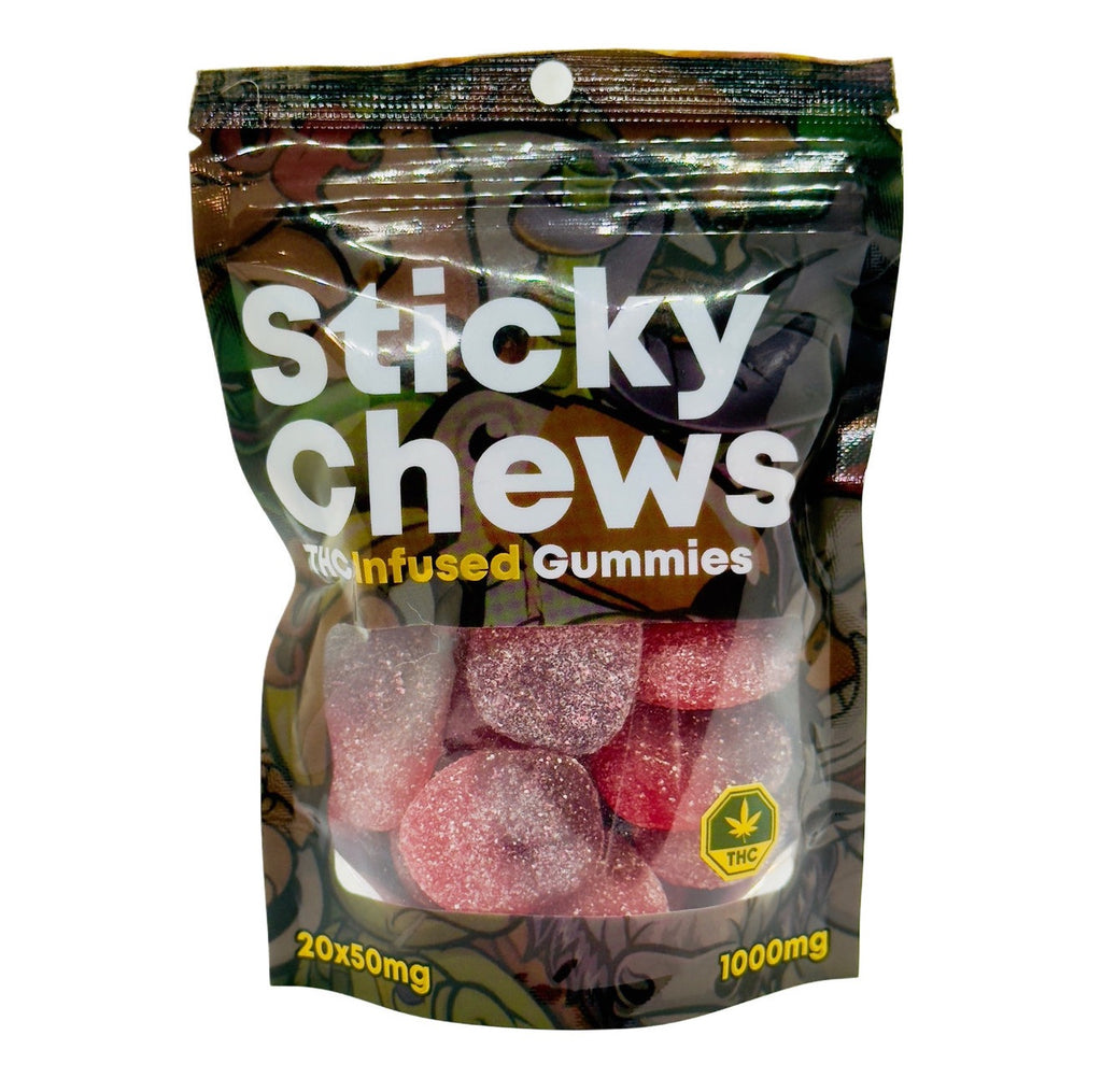 Sticky Chews Sour Cherry Slices 1000mg