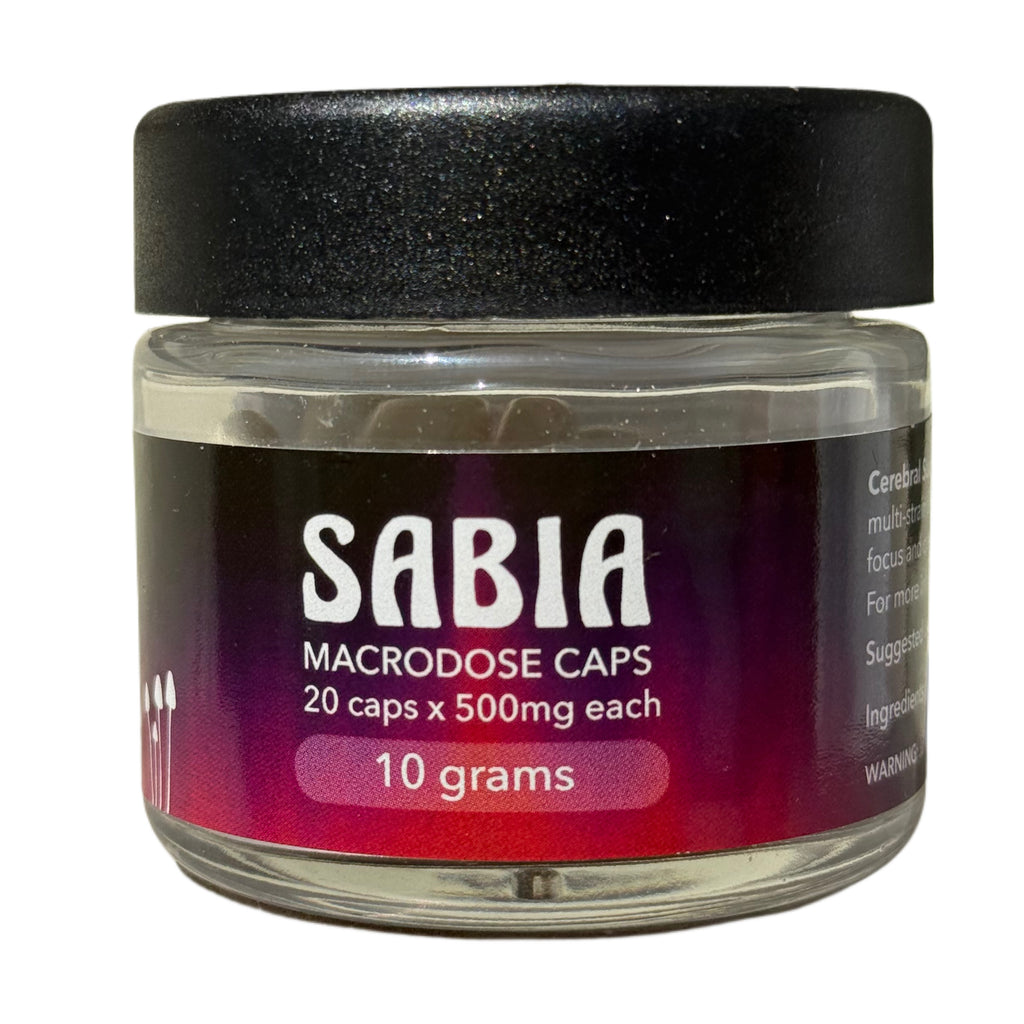 Sabia Macrodose Psilocybin Mushroom Capsules - 20 x 500mg