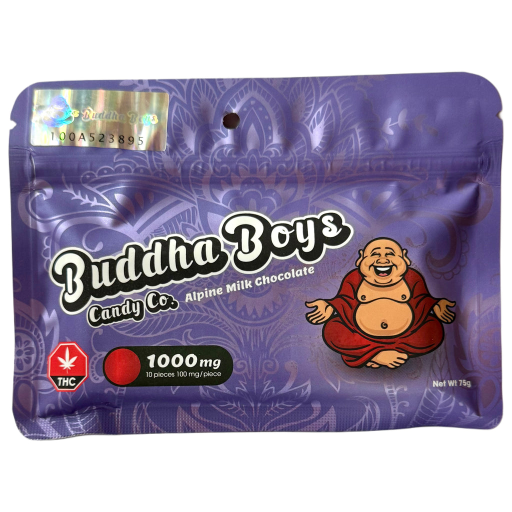 Buddha Boys THC Chocolate Bar 1000mg - Alpine Milk Chocolate