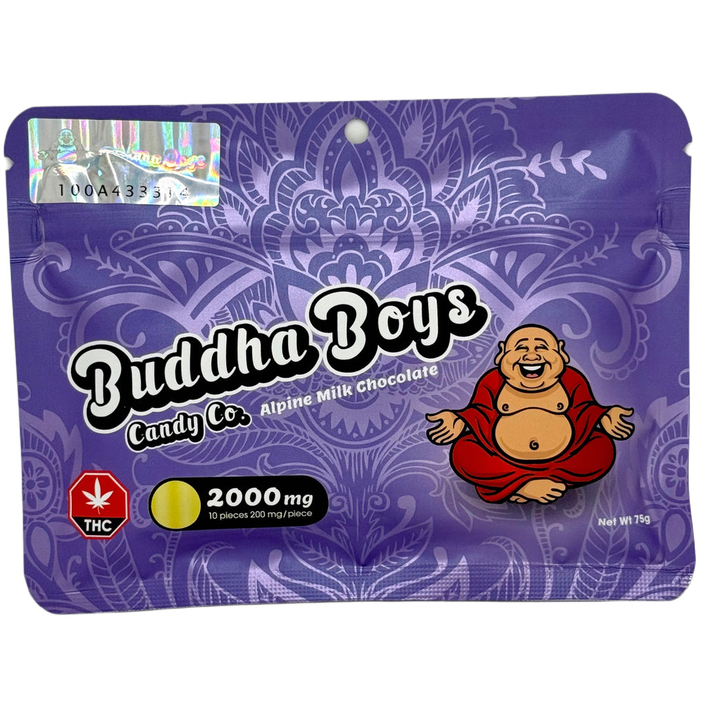 Buddha Boys THC Chocolate Bar 2000mg - Alpine Milk Chocolate