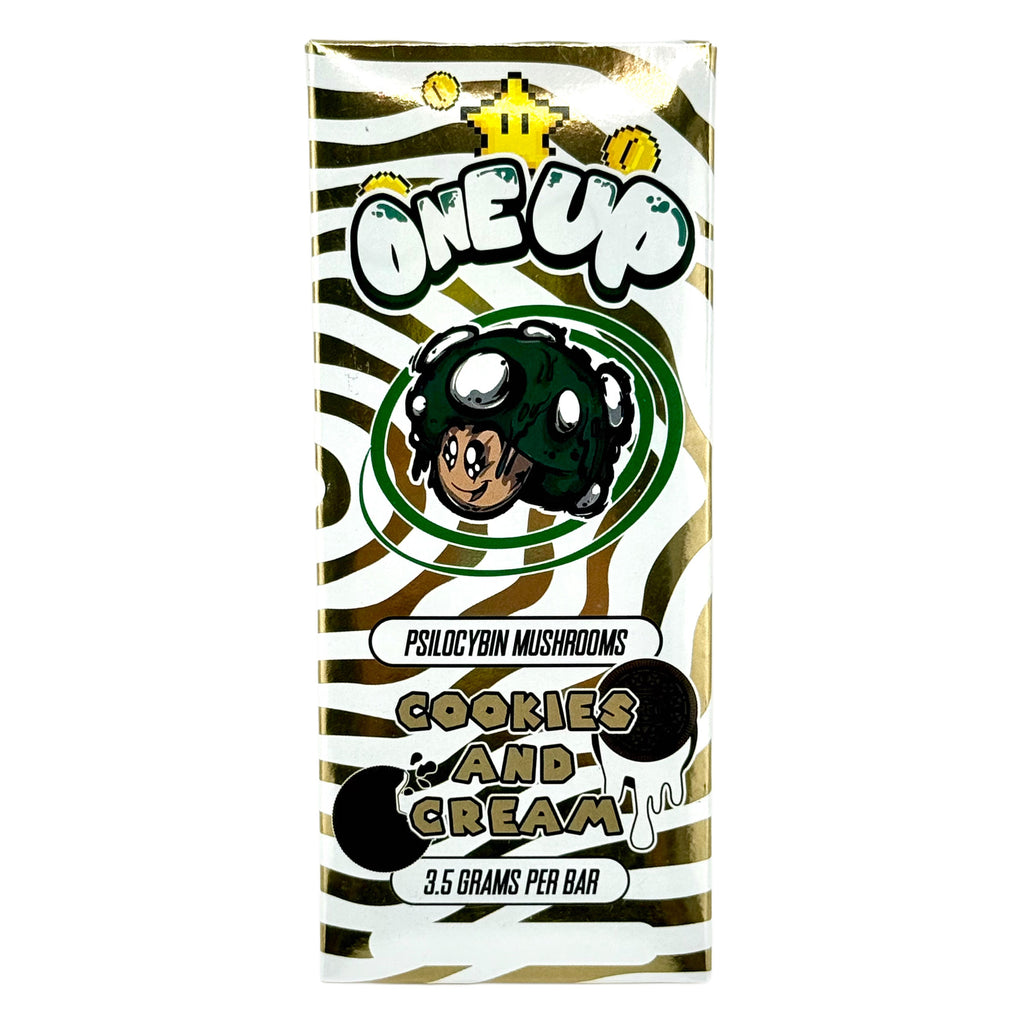 ONE UP Psilocybin Mushroom Chocolate Bar 3.5g - Cookies and Cream