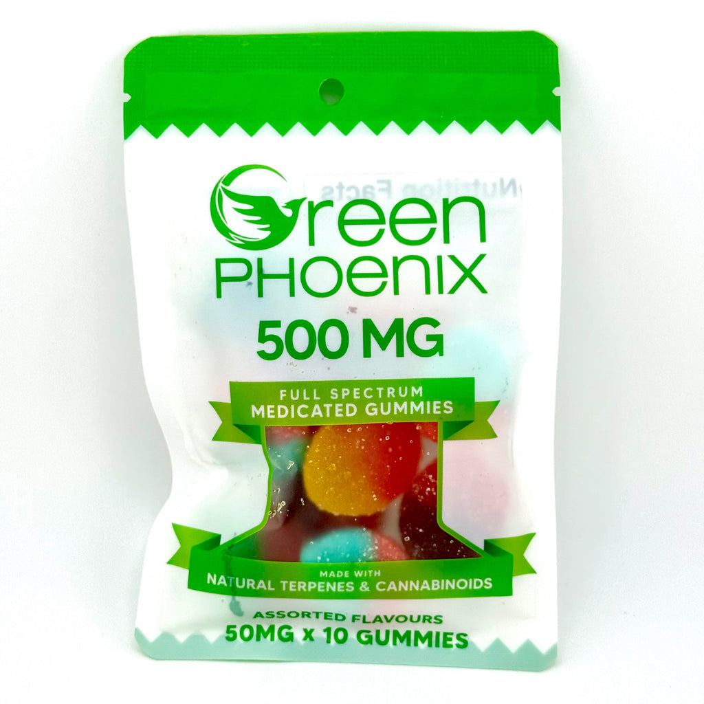 Green Phoenix Full Spectrum THC Gummies 500mg