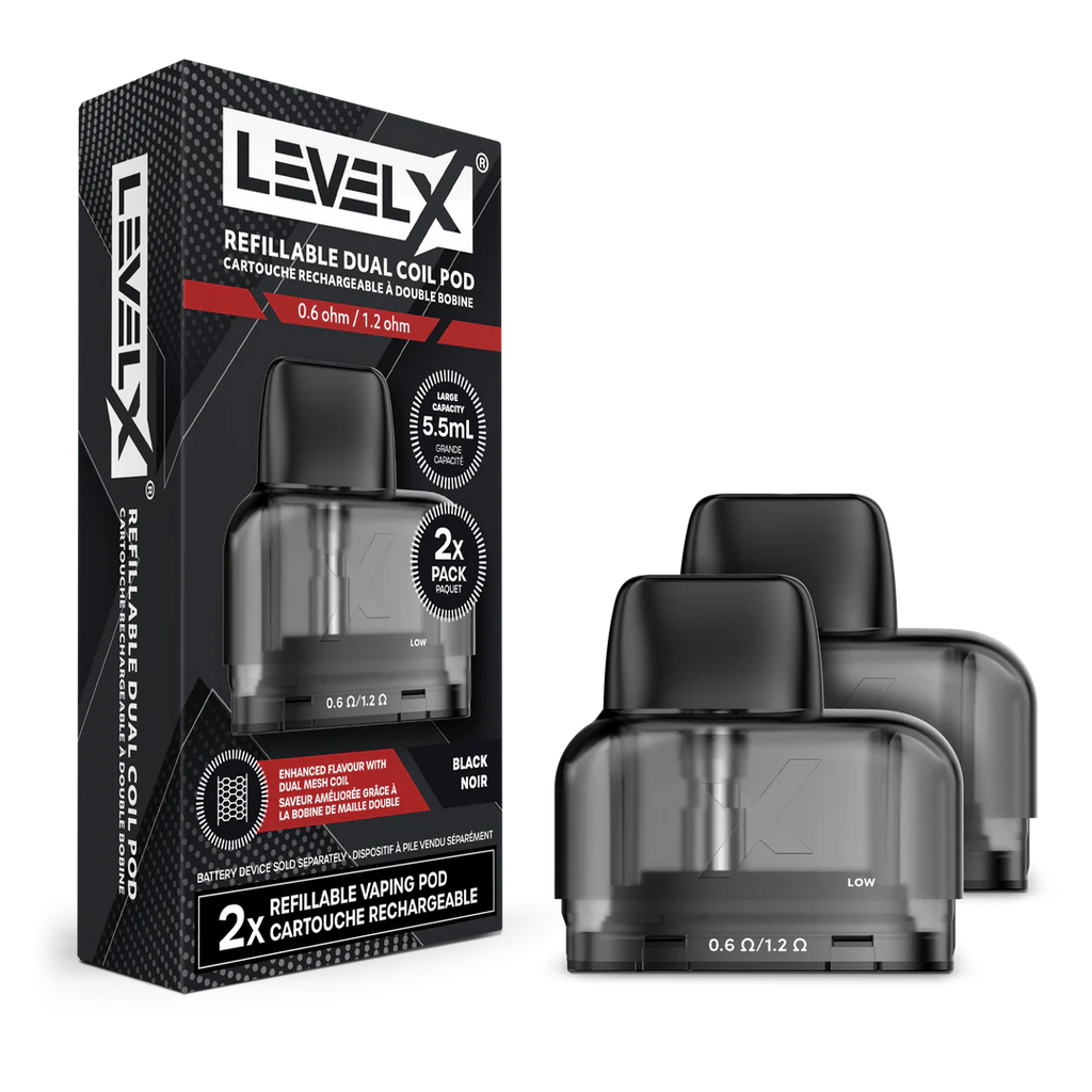 Level X Refillable Dual Coil Pods - 2 Pack