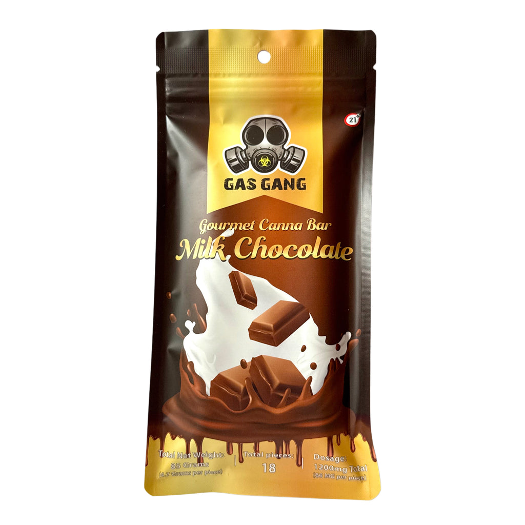 Gas Gang THC Chocolate Bar 1200mg - Milk Chocolate